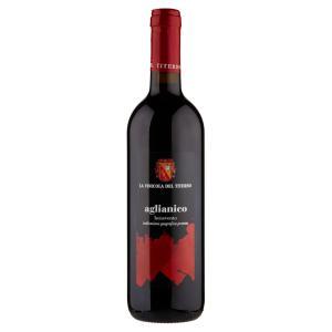 Vino rosso titerno aglianico igt 375 ml.